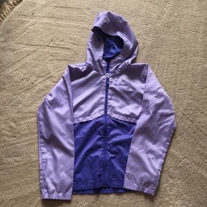 Girls purple rain jacket